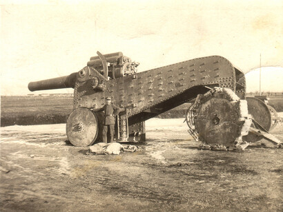 Cannone italiano da 305 mm impiegato sul fronte isontino