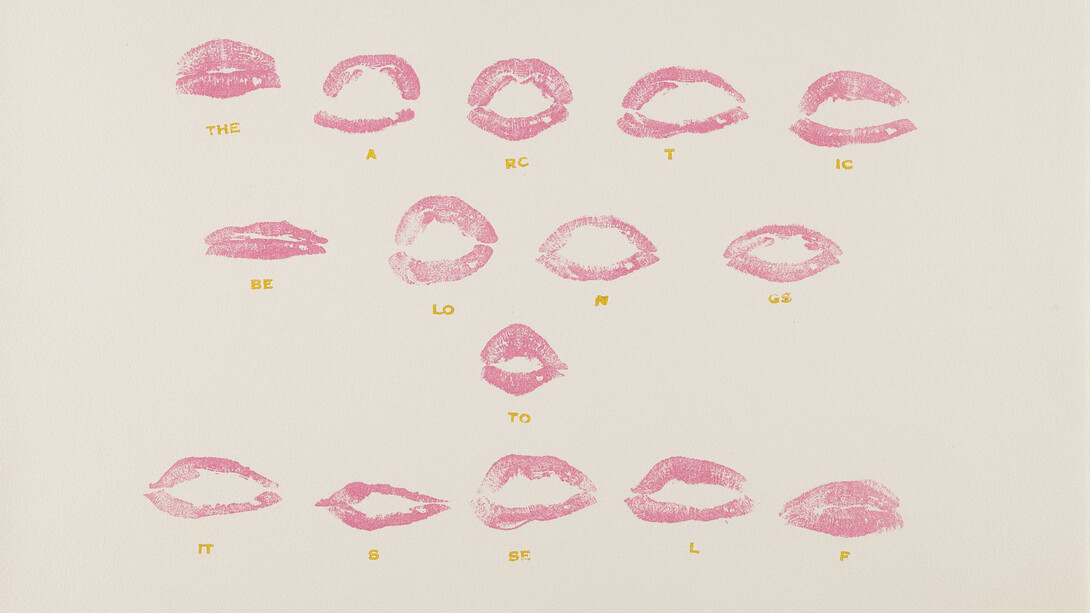 Joyce Wieland, L’Arctique appartient à lui-même. Avec l’aimable autorisation de la Galerie nationale du Canada