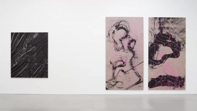 Ed Moses & Qin Feng. Courtesy of Blain Southern Gallery