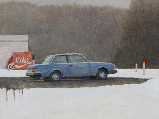 Xavier Rodés, Volvo, 2014, Oil on Canvas, 15¾" x 19½" 