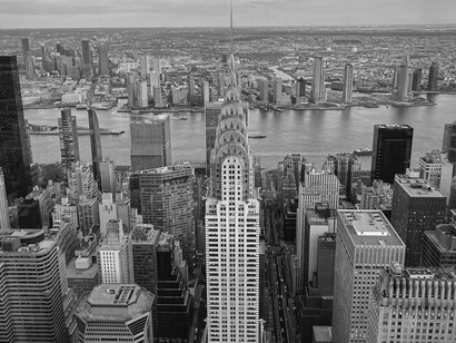 Aerial view of the Empire State and Manhattan, New York City, USA