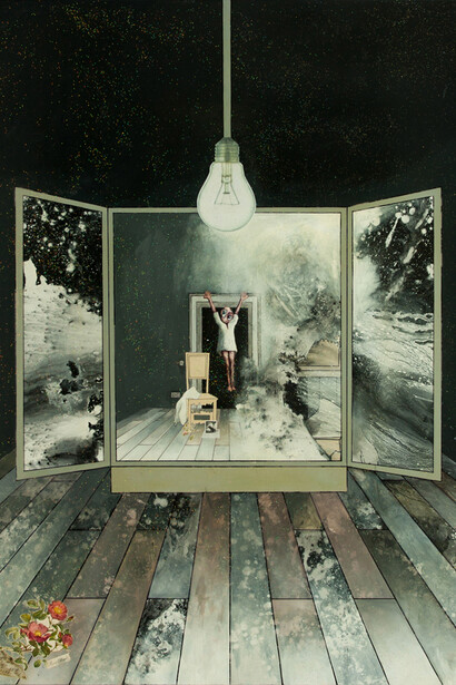 Tom de Freston, Francesca Woodman II, 2014, oil on canvas, 200 x 170 cm