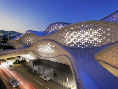 Estação de metro em Riyadh, Arábia Saudita