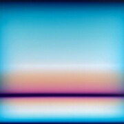 Patrick DeAngelis, Daybreak: Composition of two chords with cross-complementaries, 2023, Oil on canvas, 60 x 72 in. Courtesy of the artist and Slate Contemporary Gallery