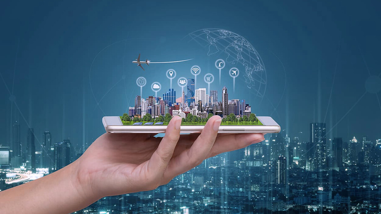 Representación grafica de una «smart city»