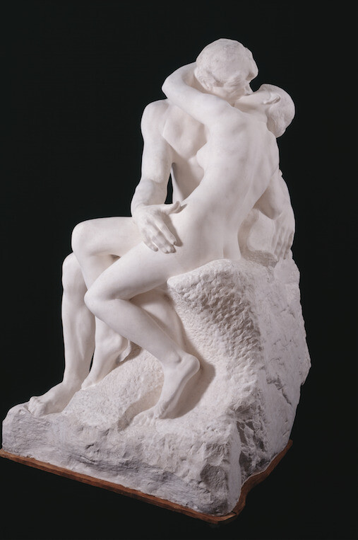 Auguste Rodin, Le Baiser, grand modèle, 1888-1898. Plâtre, 184 x 112 x 110 cm © Musée Rodin, Paris (photo : Adam Rzepka)