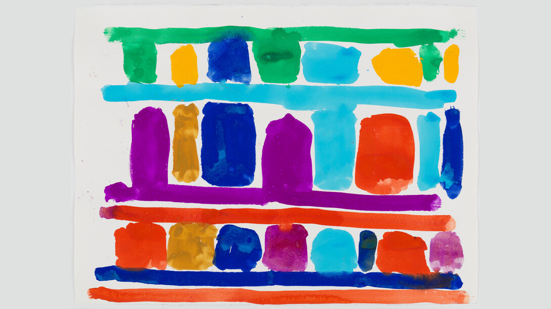 Stanley Whitney, Untitled, 2019. Gouache on paper, 22 x 30 inches (55.9 x 76.2 cm) © Stanley Whitney. Photo: Rob McKeever. Courtesy Gagosian