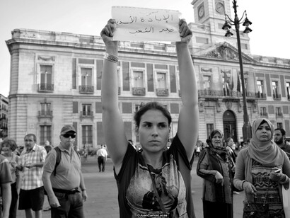 Manifestación de apoyo a Siria en Madrid