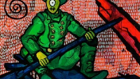 Paul McLean, Rafter, 2010, 24 x 24 in, Acrylic and ink on canvas