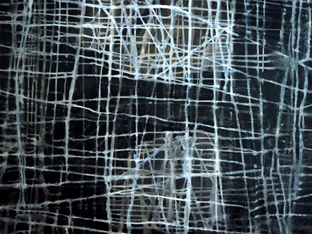 Kiera O'Toole, Lines of Negotiation (detail), 2014, Acrylic, charcoal, graphite on paper, 182 cm x 121 cm
