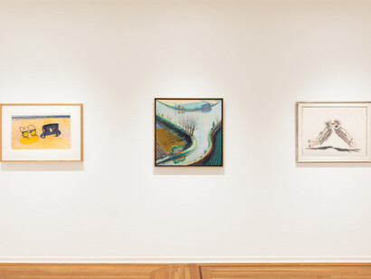 Wayne Thiebaud, Selected paintings and works on paper, exhibition view. Courtesy of Paul Thiebaud Gallery
