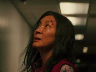 Evelyn Wang (Michelle Yeoh) becomes lost in the multiverse's limitless realms in "Everything everywhere all at once"