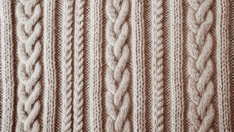 Close-up Irish sweater, Aran sweater
