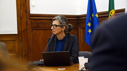 La rapporteuse spéciale des Nations Unies Francesca Albanese lors d'une conférence sur la situation d'urgence en Palestine 