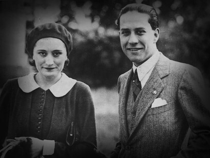 Edda Ciano, junto a su esposo, Galeazzo Ciano, yerno de Benito Mussolini