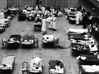 Le cure ai malati di influenza spagnola