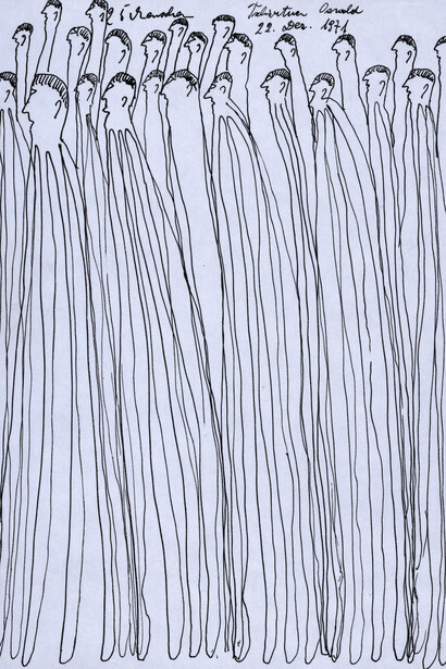 Oswald Tschirtner, 25 menschen (25 people), 1971. Courtesy of Power Station of Art