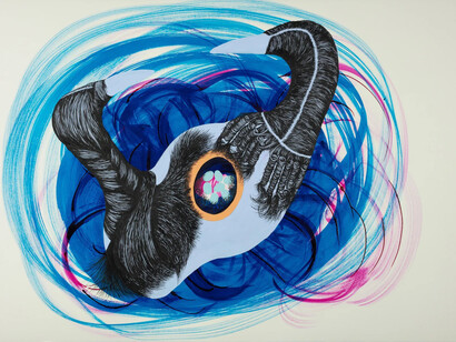 Patricia Piccinini, Birds of paradise (Blue nest), 2026. Courtesy of Hosfelt Gallery