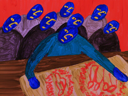 Alexis Gideon, Passed Down and Down, 2016. Courtesy of Locust Projects