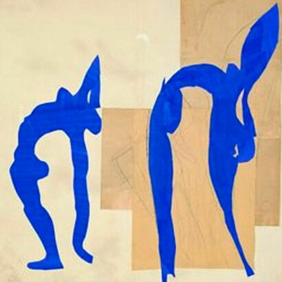 Henri Matisse, "Acrobates", 1958. Papeles pintados con gouache, recortados y pegados sobre lienzo