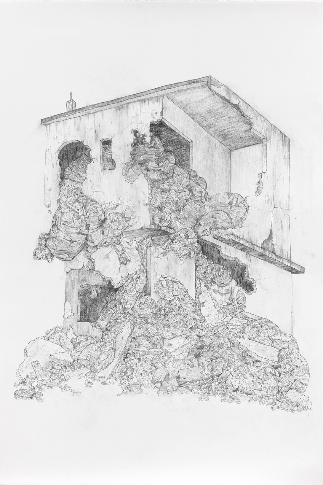 Henrique Oliveira, Canapé, 2015, Technique mixte / Mixed media, 180 x 115 x 130 cm / 70 7/8 x 45 1/4 x 51 1/8 in. Pièce unique / Unique piece, Courtesy Galerie GP & N Vallois, Paris