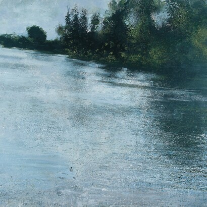 Kurt Jackson, Upriver, 2005, mixed media on canvas, 202 x 302 cm, © Kurt Jackson 2014