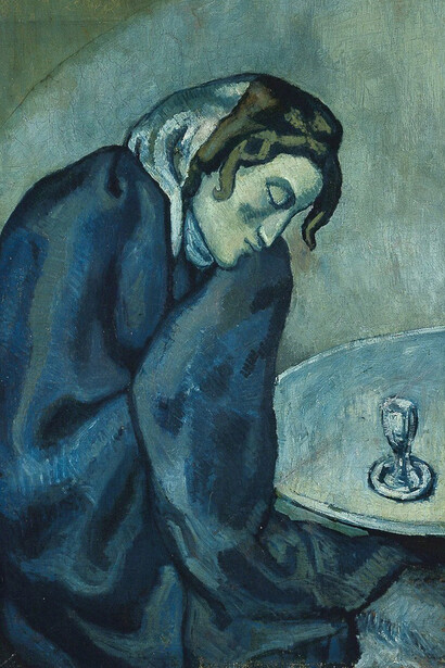 Pablo Picasso; La bebedora de absenta, 1902, Kunstmuseum Bern