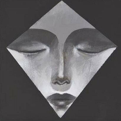 Dream 142, 2016, acrylic on wood, 15.5 x 15.5 cm each, diptych. Courtesy of Ayyam 
