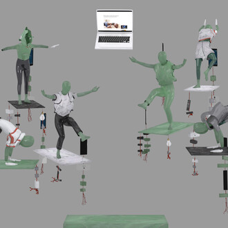 Kara Chin, Fitbit Worship (screenshot), 2020. 1080p animation, 16:9. 00:02:24.
