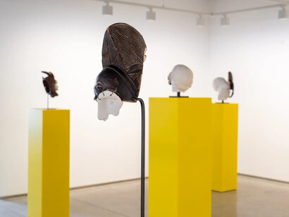 Nidhal Chamekh, Frictions brings, exhibition view. Courtesy of Selma Feriani Gallery