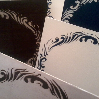 Cianografie cornici linoleum