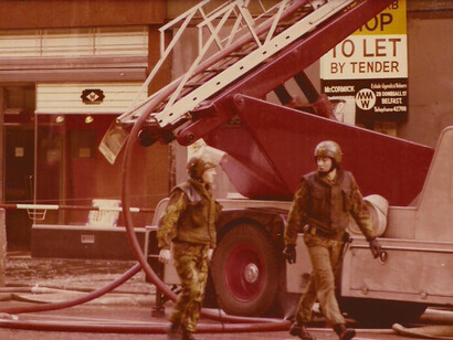 Vigili del fuoco in azione