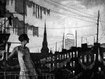 Martin Lewis (1881 – 1962). "El resplandor de la ciudad". 1929. MoMA, Nueva York, EE.UU.