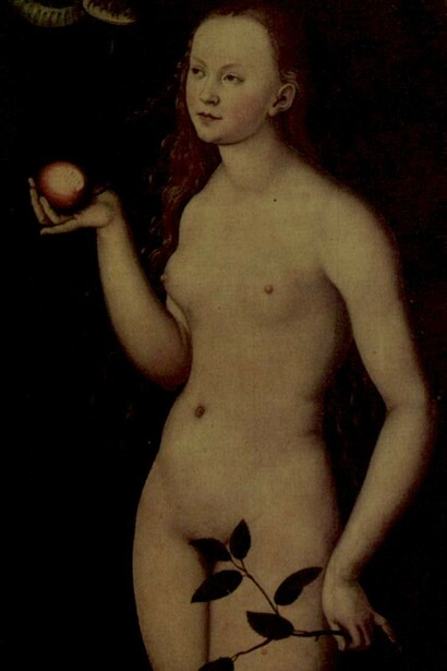 Eva por Lucas Cranach el Viejo (1515-1586)
