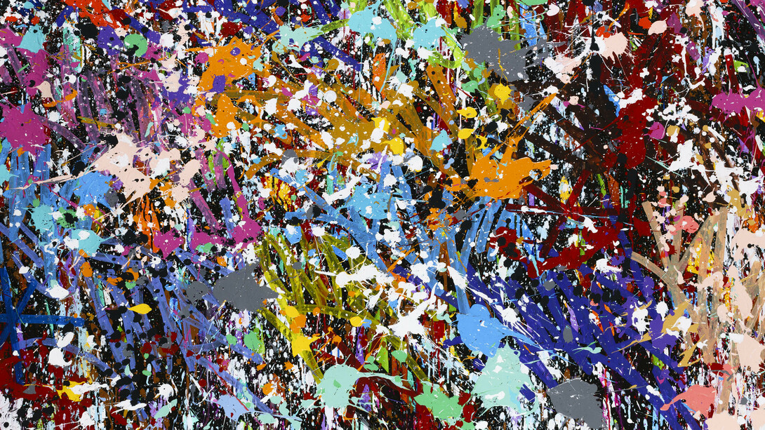 JonOne, Home Invassion, 2019, Acrylic, ink and Posca Marker on canvas, 143 x 165 cm copy