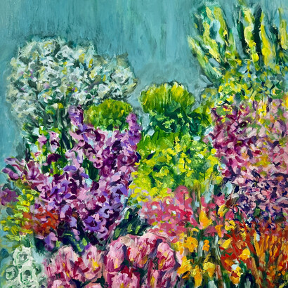 Mitchell Rodbell, Garden of provence (detail). Courtesy of Pleiades Gallery