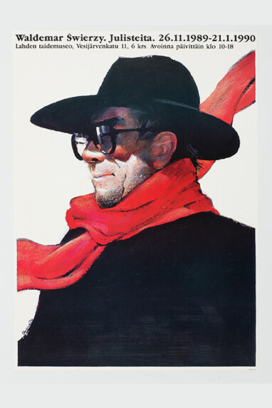 Waldemar Świerzy, self-portrait; 1989; offset lithograph by Waldemar Świerzy; The Historic New Orleans Collection, gift of Dr. and Mrs. Fritz Daguillard