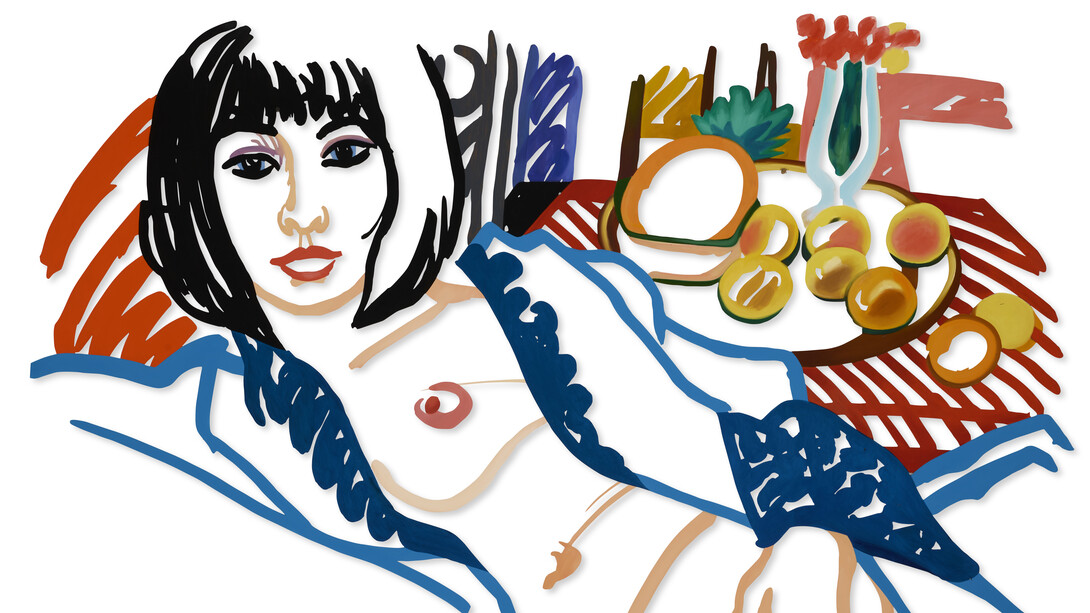 Tom Wesselmann, Monica in robe with Matisse, 1998. Courtesy of Opera Gallery
