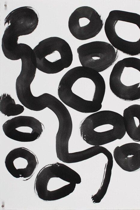 Nola Yurnangurnu Campbell, Mina Mina. Onk on paper,  77x57cm