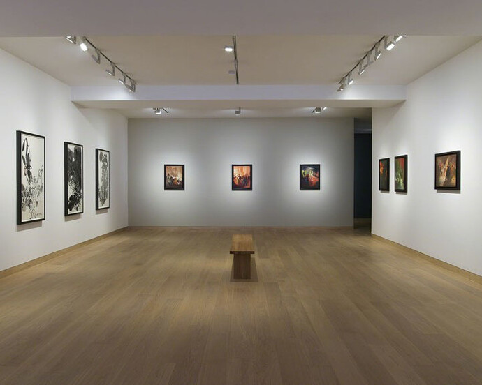 Chu Teh-Chun, Exhibition view. Courtesy of Waddington Custot
