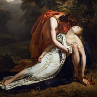 Ary Scheffer, Orfeo ed Euridice, 1814. Musée des Beaux-Arts, Royal Château of Blois, Francia
