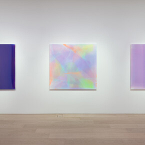 Helen Pashgian and Kim Taek Sang, Reflections and refractions, installation view. Courtesy of the Lehmann Maupin Gallery