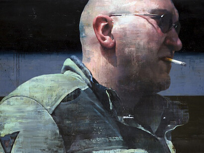 François Bard, Après l'horizon, 2013, Oil on Canvas, 47" x 74¾"