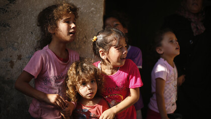 Niños palestinos