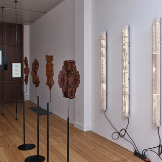 Pierre Gaignard, latent_breath_(), vue de l'exposition. Avec l'aimable autorisation de la Galerie Eric Mouchet