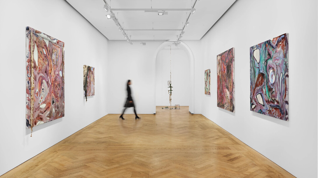 Manuel Mathieu, Bury your masters, exhibition view. Courtesy of Pilar Corrias Gallery