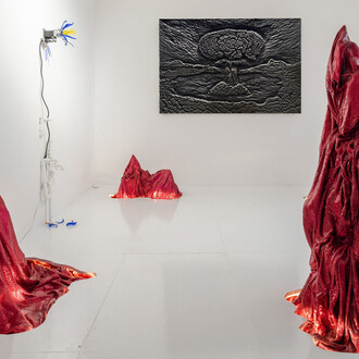 Romeo Gómez López, Life on Mars, vista de exhibición. Cortesía de Galería Travesía Cuatro