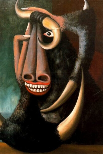 Óscar Domínguez, Cabeza de toro, (1941)
