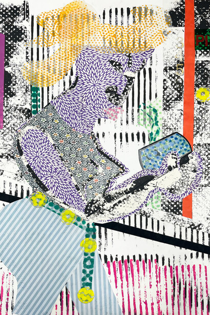 Deborah Druick, Woman distracted, 2016. Courtesy of Anna Zorina Gallery
