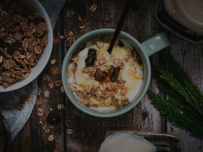 Arroz doce com cereais